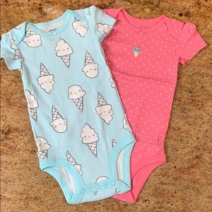 6m Carter’s Summer Ice Cream Onesies